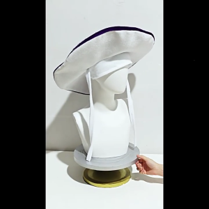 Lovely Mushroom Hat With Adjustable Neckties Soft Polyester Costume Accessory Headwear For RolePlay Halloween Party