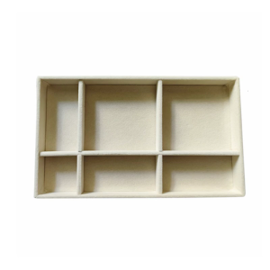 Đồ trang sức trình bày khay với velvets lót đa chức năng Stackable tấm cho vòng đeo tay nhẫn lưu trữ container