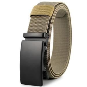 Mens Canvas Belt 120cm Tactical Adjustable Buckle Heavy Duty Metal Series Military Army Kemas Kuat Selesa Dipakai