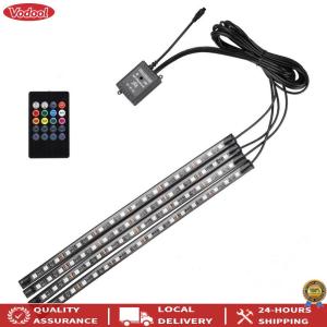 【New】 72 LEDs Under Dash Lighting Kit RGB Neon Interior Atmosphere Lights for Universal Cars Accessories