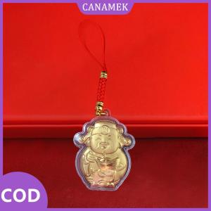 CANAMEK✨ Trung Quốc God of Wealth Keychain năm mới May Mắn chuỗi điện thoại lưu niệm điện thoại di động phim hoạt hình Phím Máy ảnh dây dây