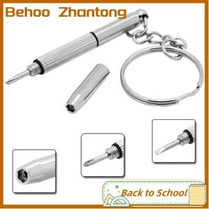 Behoo 3 In 1 Eyeglass Screwdriver Portable Keychain Screwdriver Watch Repair Kit Tools