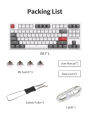 RKR87 RK Royal Kludge 87 Key Wired RGB 80% HotSwap USB TO C Compatible OS Mechanical Keyboard. 