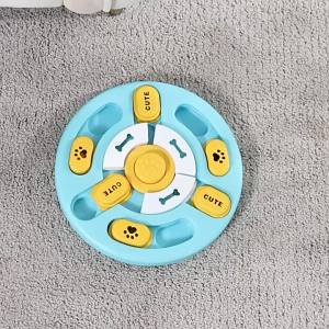 Pet Slow Feeder Bowl with Sound Puzzle Toy for Dogs and Cats