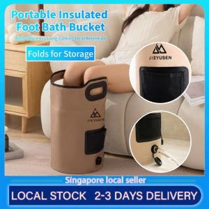 Collapsible Foot Bath Bucket Large Capacity Portable Dormitory Home Foot Soaking Tub with Handle Foldable Foot Bath Bucket