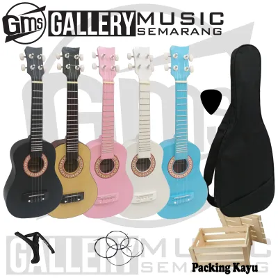 Ukulele Senar 4 Packing Kayu Banyak Bonus PROMO
