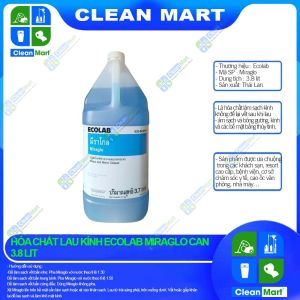 [ECOLAB] Hóa Chất Lau Kính ECOLAB Miraglo 1Gal Can 3.8Lit - CLEAN MART