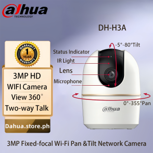 Dahua Full HD 3MP/5MP Indoor Fixed-focal Wi-Fi Pan & Tilt Network Camera 360°View Two-way Talk Auto Tracking WIFI Camera