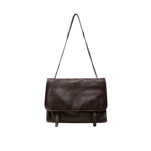 [ Song jia style ] Realistic Vegetable-Tanned Sheepskin Messenger Bag with a Relaxed High-End Feel for Commuting and Casual Use for Women