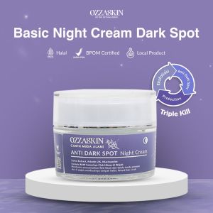 Ozzaskin Official By Oki Setiana Dewi - Basic Skincare - Night Cream Dark Spot Skincare - 12.5 gr BPOM