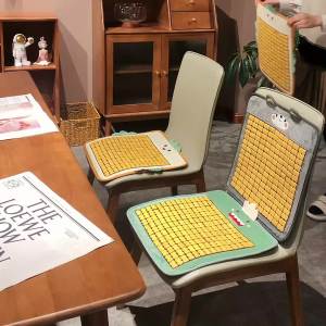 Summer cool mat mahjong car seat cushion cute cool mat office sitting chair cushion student dormitory chair cushion breathable