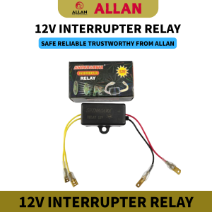 ALLAN Universal 12V Adjustable Horn Light Relay Motorcycle Interrupter Relay