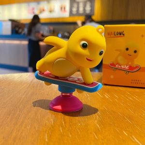 Milk dragon car with decoration creative cartoon figure car decoration rocker