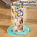 IKEA 2-5 Layers Storage Rack With Wheels Movable Book Shelf Rack Household Kitchen Shelf Rack. 