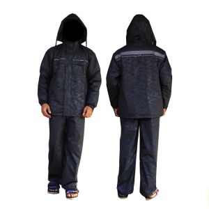 DASUS Jas Hujan Setelan Tebal Taslan Impor Motif Loreng