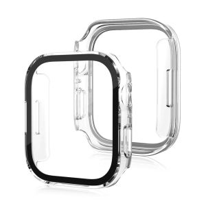 Hard Case For Apple Watch Series 1 2 3 4 5 6 7 8 9 10 SE Ultra 2 Full Protective Tempered Glass Cover TD8303 38 40 41 42 44 45 46 49mm Shockproof Pelindung Layar iWatch