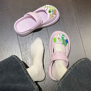 LHMoonlight สุดฮิต🎯รองเท้าแตะหัวโตแฟชั่นสไตล์เกาหลีเกาใจมาพร้อมตัวติดการ์ตูนโทนสีเขียวสุดน่ารัก รองเท้าแตะแฟชั่นพื้นนิ่มน้ำหนักเบาราคาเบาๆ 🎊ต้องรีบสั่งเลยจ้า💯