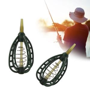 Mùa Xuân Feeder Baits lồng Dụng cụ giữ mồi Baits lồng mùa xuân hộp Đồ Câu Cá Khung giữ phụ kiện đồ dùng câu cá