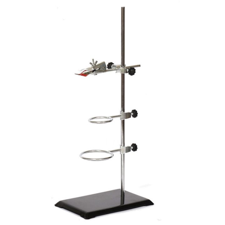 Laboratory Grade Metalware Support Stand, Cork Lined Burette Clamp with