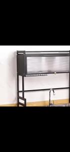 Dish Rack Dustproof Drain Rack Kitchen Dish Cabinet With Cabinet DoorMulti-functional Sink Rack
