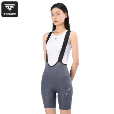 Womens Cycling Bib Shorts Elastic Padded Cycling Pants Outdoor Wear Anti-Slip MTB Road Bike Cycling Clothing