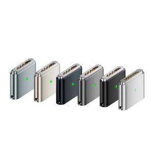 USB อลูมิเนียมชนิด C ไปยังแล็ปท็อปขั้วต่อแม่เหล็กที่แนบมาอย่างรวดเร็วออกแบบโซลูชันการชาร์จที่ปลอดภัย