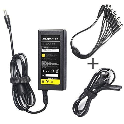 Power Adapter 100V-240V AC to DC w/ 8-Way Power Splitter