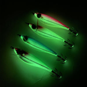 Anh A11 10g 10cm Luminous Squid Jig Rattle Sound Candat Sotong Mabang Grow Lures
