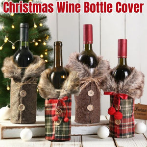 Christmas Wine Bottle Cover Champagne Bottle Bag Christmas Sweater Wine Bottle Cover Xmas Decor
