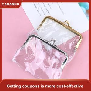 【CANAMEK 】 Ins Transparent Simple Iron Mouth Clip Bag Small Things Storage Bag Coin Purse