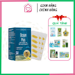 Viên Uống Dầu Cá Omega 3 Tinh Khiết Ocean Plus Giúp Bổ Mắt Não Tim Đẹp Da Hộp 30 Viên