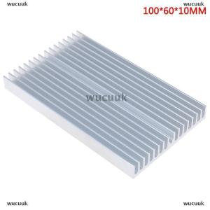 wucuuk ชิปหม้อน้ำระบายความร้อนอลูมิเนียมขนาด100x60x10มม. สำหรับทรานซิสเตอร์พลังงาน LED IC