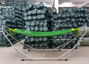 BỘ VÕNG XẾP THÉP DUY LỢI CỠ ĐẠI (QUÀ TẶNG 10 MÓC ÁO KÉP NHỰA CAO CẤP DUY LỢI)