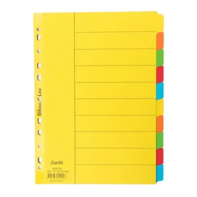 Pembatas Binder File / Cardboard Divider A4 - Bantex 6050 MURAH