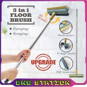 3 IN 1 Brush Magic Broom Penyapu Lantai Floor Cleaning Brush Gap Scrub Brush Tile Kitchen Bathroom Toilet