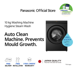 [NEW] Panasonic CARE+ Edition 10kg Front Load Washing Machine NA-20VDG1BSG [CV Eligible]