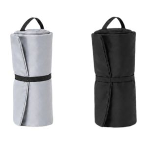 XHLXH Dry Wet Separation Travel Toiletry Bag Roll Up Design Large Capacity Travel Toiletries Storage Pouch Roll Up Mesh Pocket Cosmetic Pouch Travel