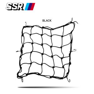 Cargo Net Telescopic Elastic Cargo Rope Helmet Net With 6 Hooks 30*30cm Universal