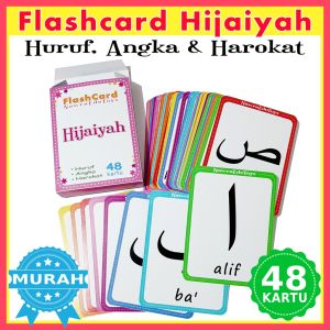 Flashcard HIJAIYAH Harokat & angka arab Flash CardKartu Pintar Belajar