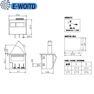 E-WOITD Refrigerator Door Light Switch Parts Control Lighting Rongsheng Hisense Haier