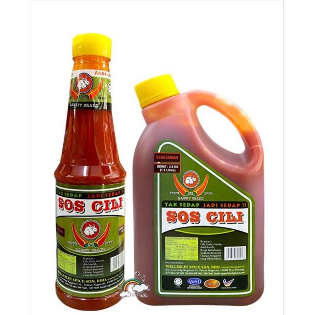 兔子牌辣椒酱 Rabbit Brand Chili Sauce (650g2kg) | Lazada