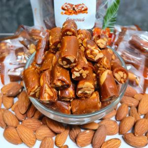 ทอฟฟี่อัลมอนด์ ปราศจากนม เป็นธรรมชาติ ไม่ใส่สารกันเสีย