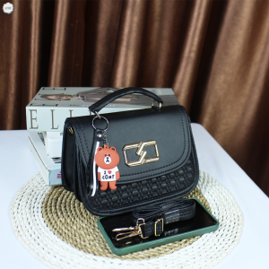 PROMOSI NEW Tas Selempang kotak wanita Ndila - Tas jinjing Tas slempang hp dan make up tas Skin Care wanita ombinasi Motif Tikar Slingbag Kekinian Tas Viral Tas ootd