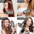 Hair Dryer Brush Blow Dryer Brush in One Step, Upgraded 4 in 1 Hair Dryer and Styler Volumizer with Negative Ion Anti-frizz Ceramic Titanium Barrel Hot Air Brush Hair Straightener. 
