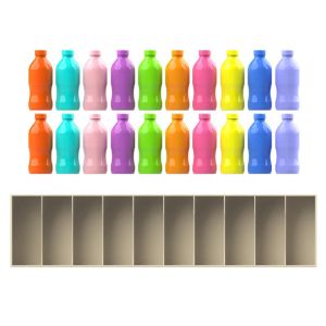 WARM Logical Thinking Bottle Matching Game Interactive Creative Montessori Color Sorting Toys High Logic Training Color Recognition Color Matching Sensory Game Family Party