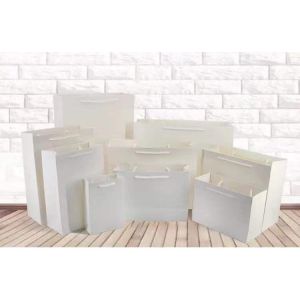 Makapal Kraft Paper Bag 12 Size Black White Brown Rope Handle Handbag Plain Gift Packaging Loot Bag Wholesale Notebook Spring School Supplies