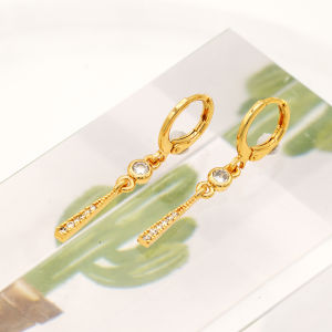 Hyl Jewelry 341E Anting Titanium Wanita Anti Karat Dan Anti Luntur Asli Dewasa Panjang Silver Jewerly Ori Tidak Selamanya Tusuk Emas Muda