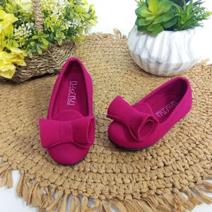 Sepatu Anak Perempuan Flat Shoes 1 2 3 4 Tahun Thn Hitam Pink - B50