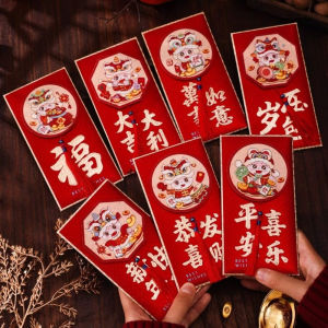 REPTIT 2 pcs 3D 2025 New Year Red Envelope the Chinese Zodiac Blessing Snake Year Money Envelope Creative Money Bags Lucky Money Pockets Party Gifts