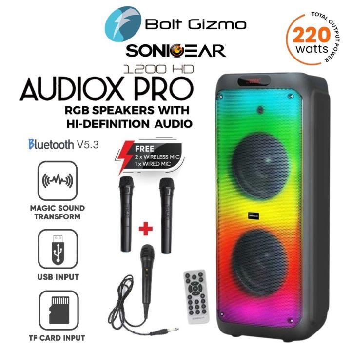 Sonicgear Audiox Pro Hd Portable Bluetooth Speaker Outdoor